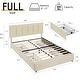 preview thumbnail 48 of 123, Javlergo Bed Frame with Storage Drawers Upholstered Platform Bed Frame with Adjustable Headboard