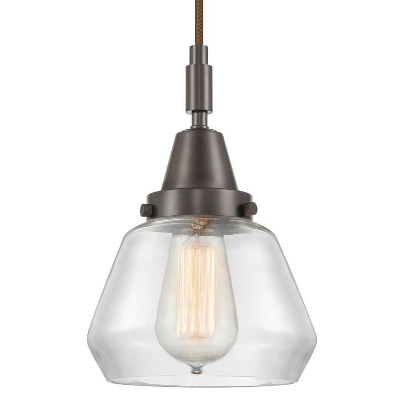 Innovations Lighting 447-1P-G172 Fulton 7" Wide Mini Pendant with - Oil Rubbed Bronze