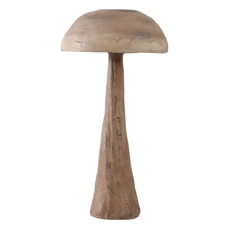 Polyresin Garden Statuary Mushroom-Inspired Design - 32" Brown