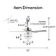 preview thumbnail 8 of 20, Oaks Aura 52in. Luxury Modern Crystal Ceiling Fan with Lights and Remote, 6 Speeds DC Motor Reversible Chandelier Ceiling Fan
