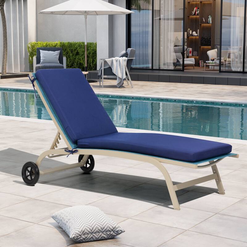 Outdoor Patio Chaise Lounge Chair Cushion