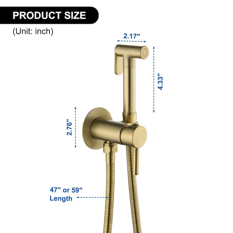 Handheld Bidet Sprayer Bidet Hand Held Sprayer for Toilet Shattaf Toilet Attachment With Mixer Valve