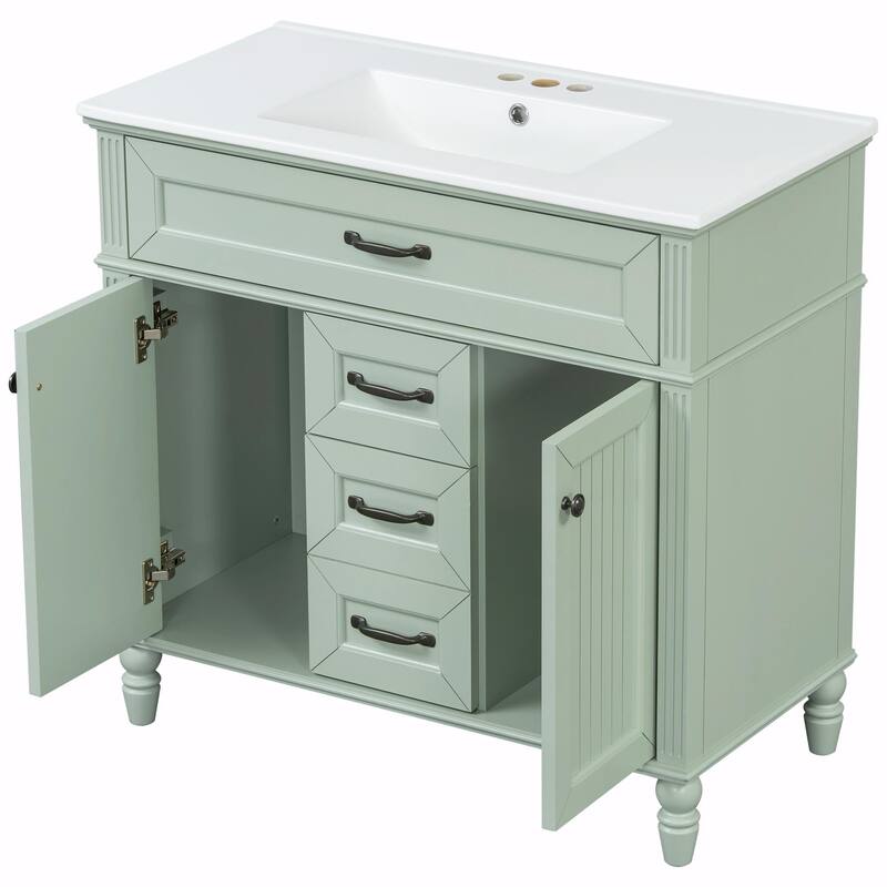 36" Bathroom Vanity with Sink Combo