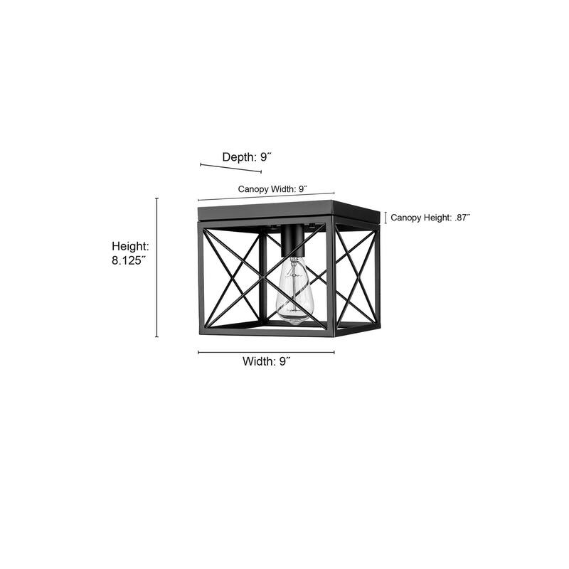 Millennium Lighting 94101 9" Wide Flush Mount Square Ceiling Fixture