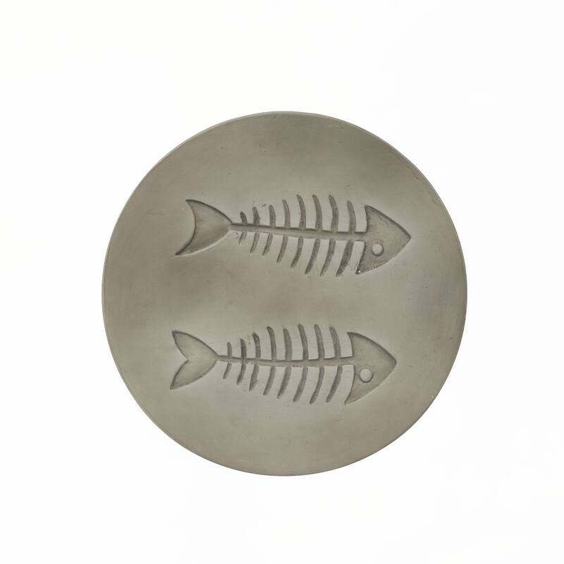 16" outdoor SIDE TABLE FISH PATTERN