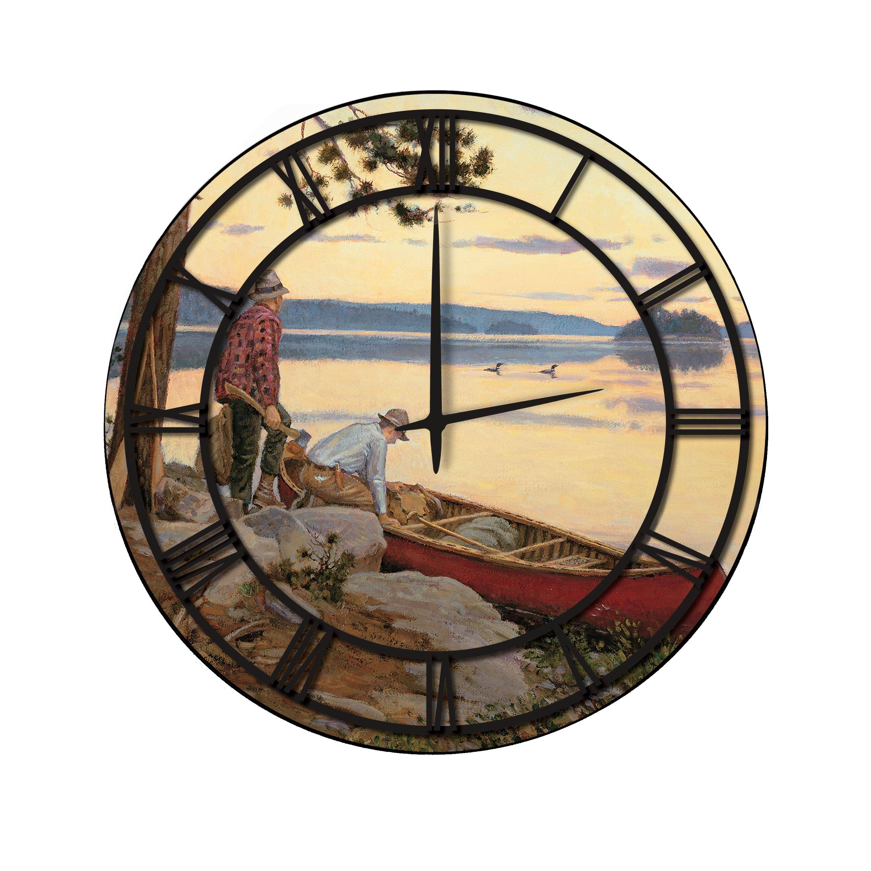 Wall Clock with Full Coverage Art - Song of the North - Black Numbers ...