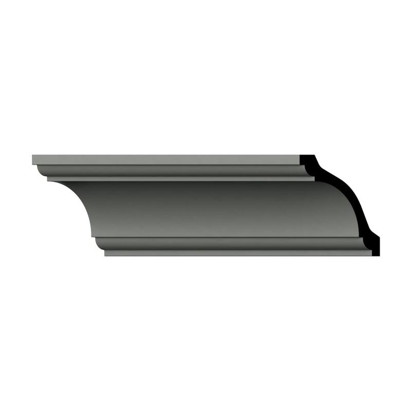 3 1/2"H x 3 1/2"P x 5"F x 96"L Maisie Crown Moulding - 1-Pack