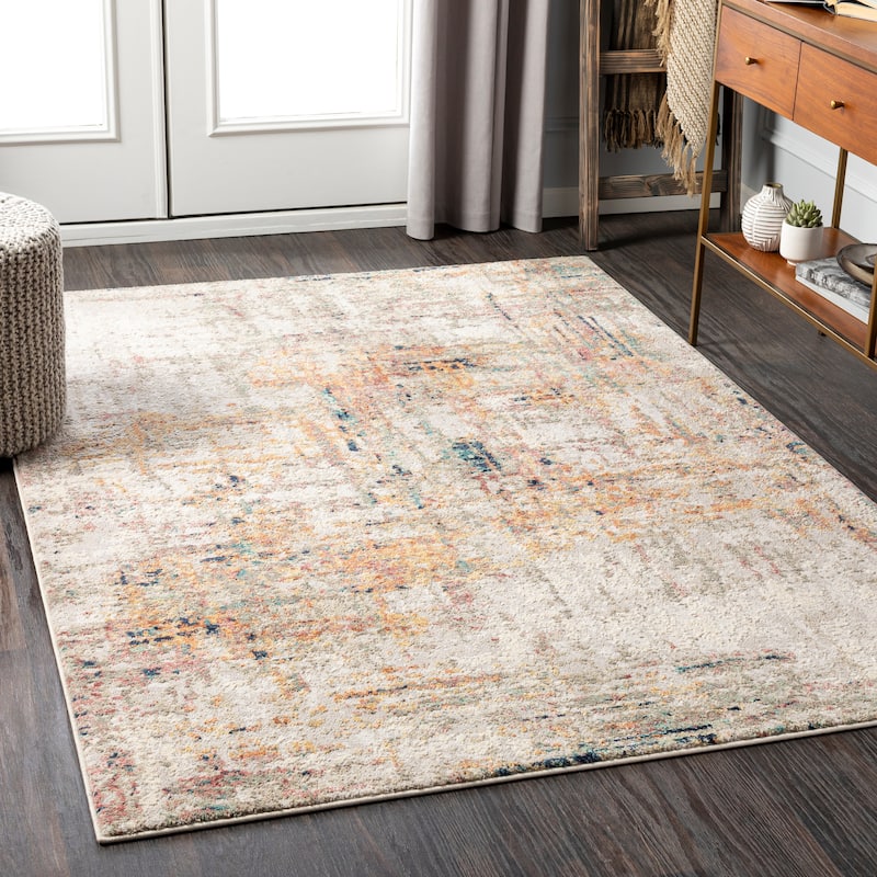 Livabliss Daucus Bohemian Area Rug - Orange/Cream - 2' x 3'