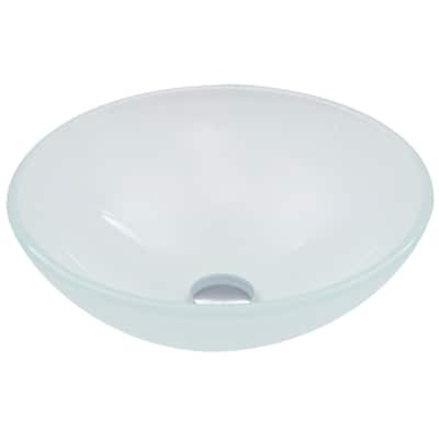 Vigo 16-1/2" Glass Bathroom Vessel Sink