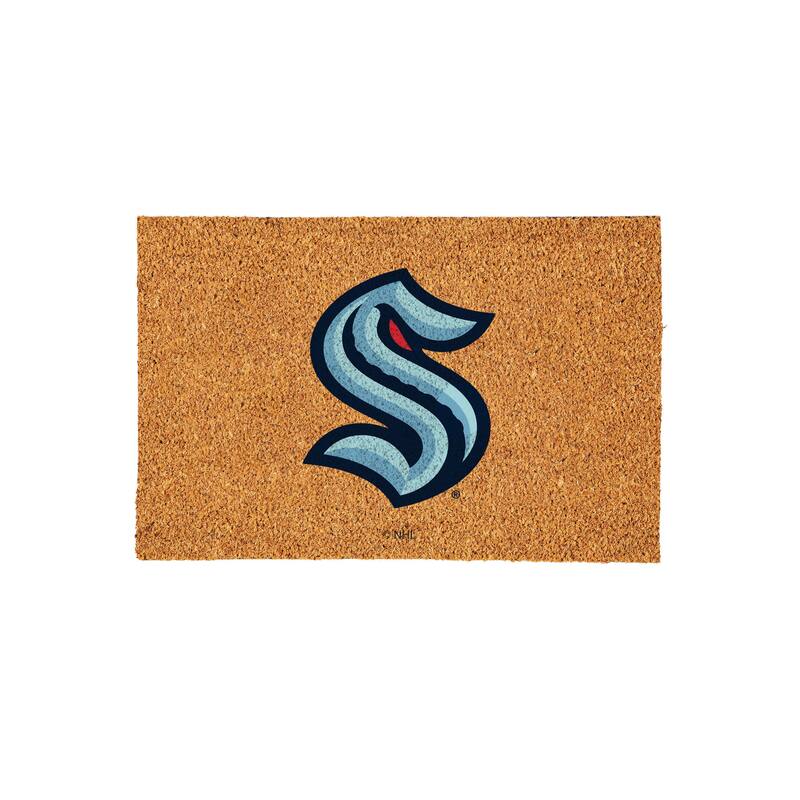 Seattle Kraken Full Color Indoor/Outdoor Coir Mat