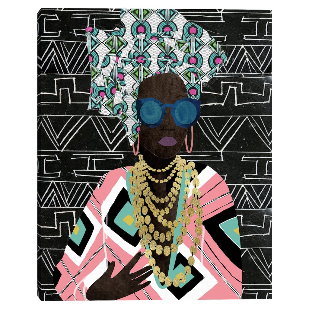 Fly Queen Geo by Nikki Chu Canvas Art Print
