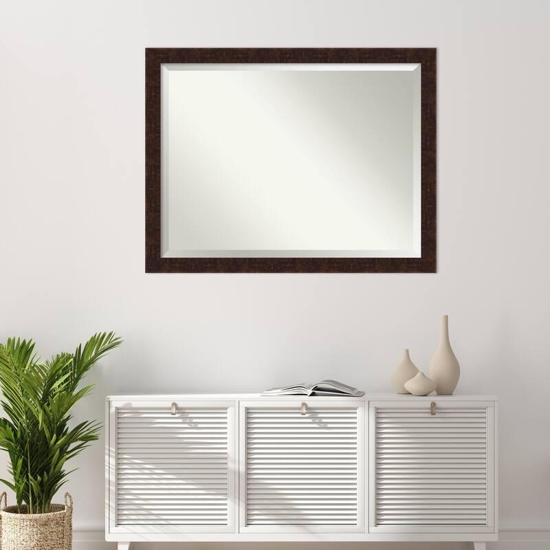 Beveled Bathroom Wall Mirror - William Frame