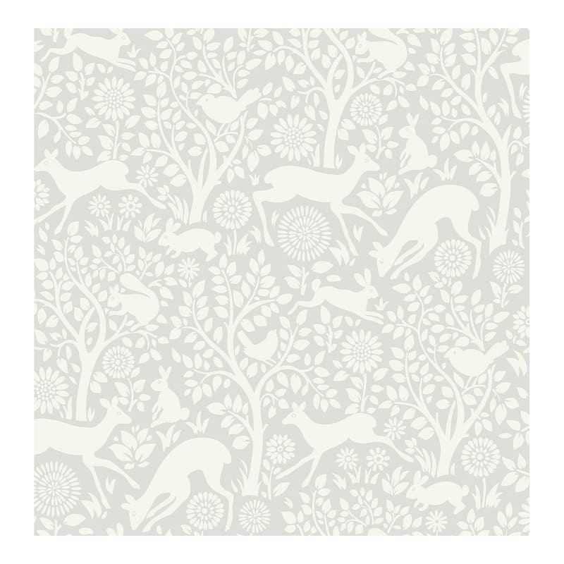 NuWallpaper Grey Merriment Peel & Stick Wallpaper - 216in x 20.5in x 0.025in