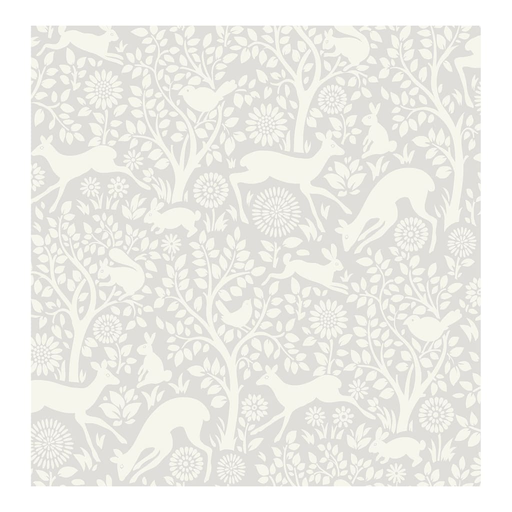 NuWallpaper Grey Merriment Peel & Stick Wallpaper - 216in x 20.5in x 0.025in