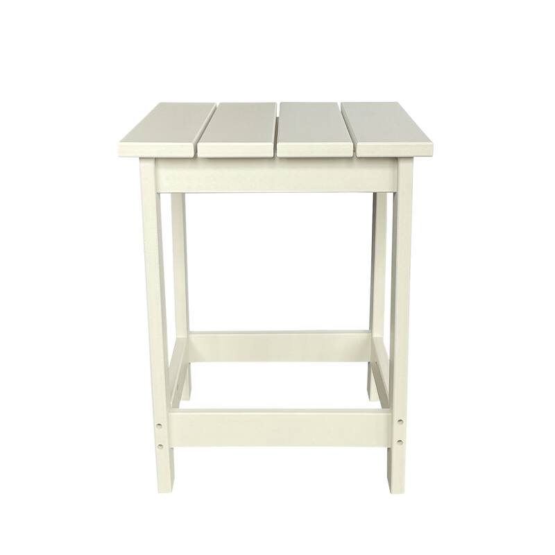 Mason Poly Resin Eco-Friendly All-Weather Square Patio Side Table