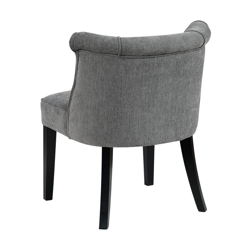 Camden 25" Textured Accent Chair - Espresso Finish Solid Wood Legs