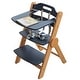 preview thumbnail 10 of 10, Wooden High Chair with Tray for Babies & Toddlers , Beech