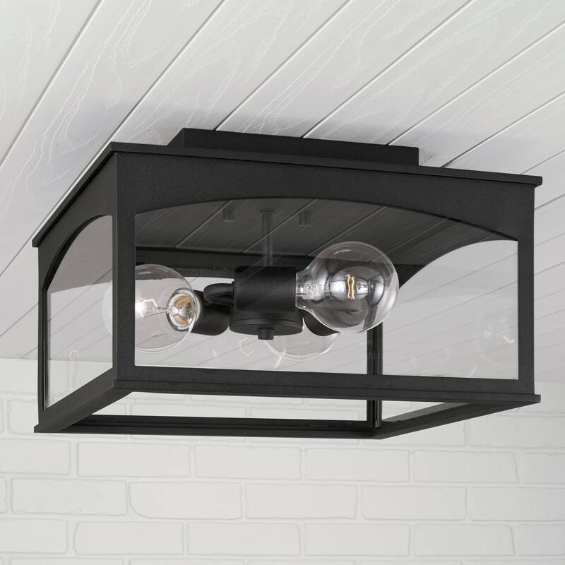 Burton 3-light Outdoor Flush Mount
