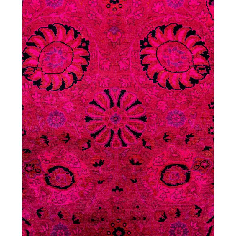 Overdyed One-of-a-Kind Hand-Knotted Area Rug - Pink - 3' 1" x 5' 2"