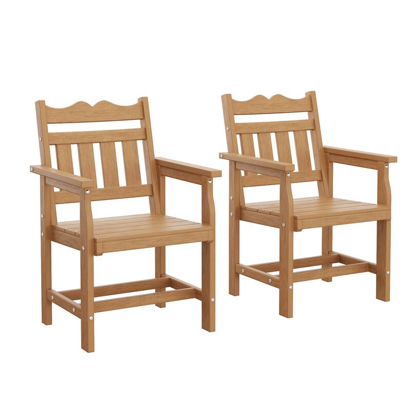 HIPS All-weather Outdoor Dining Chairs with 304 Hardware (Set of 2)