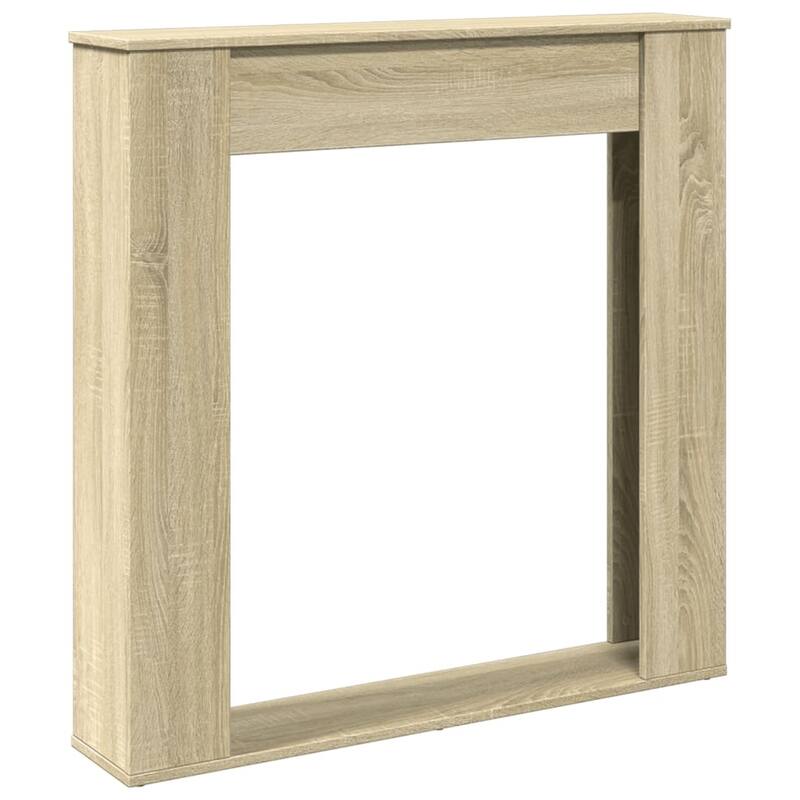 vidaXL Fireplace Surround 39.4x7.9x39.4" Engineered Wood