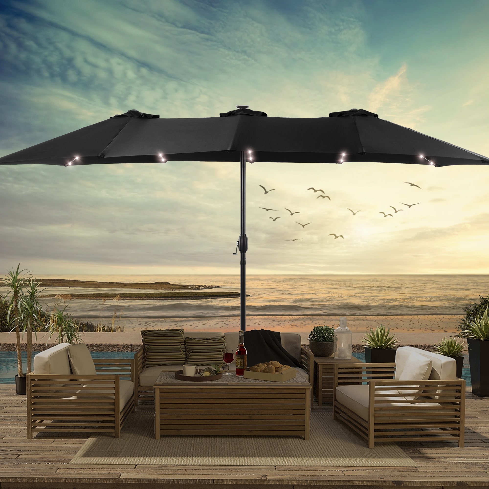 Clearance sale sale on patio umbrellas