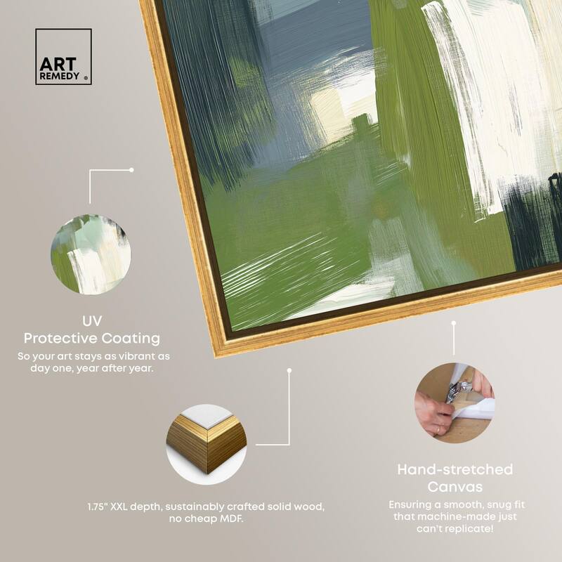 Moss Layers I Canvas by Art Remedy
