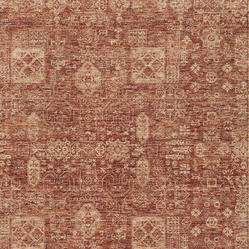 HomeRoots Oriental Transitional Rectangle Outdoor Rug