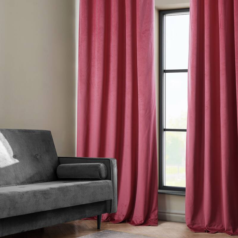 Exclusive Fabrics Heritage Plush Velvet Curtain (1 Panel)