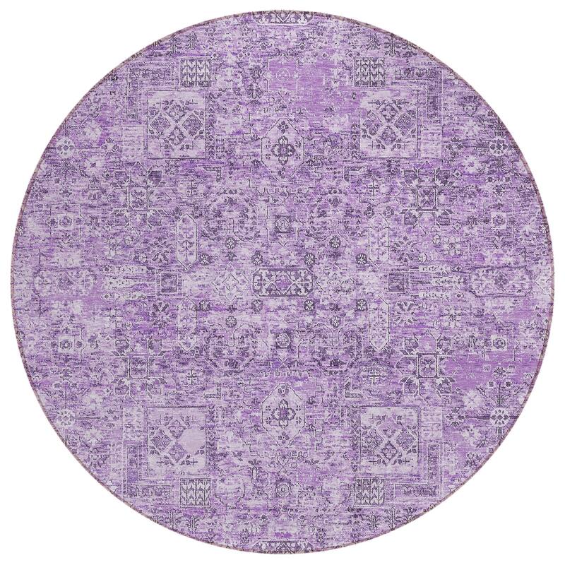 Machine Washable Indoor/ Outdoor Chantille Vintage Traditional Rug