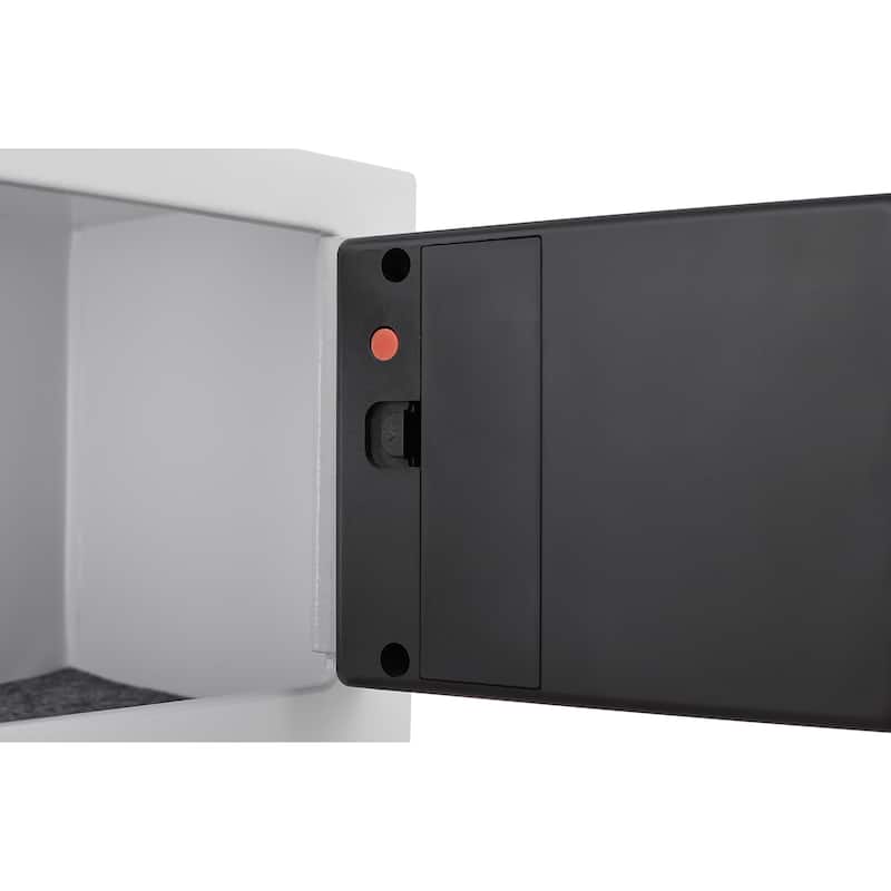 Secure Safe With Key And Password Money Home Safe, 0.23 Cubic Feet Small Safe, Mini Storage Cabinet