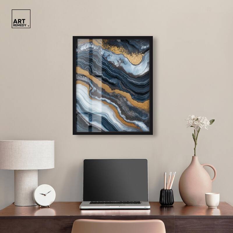 Acrylic Flow I Shadowbox by Art Remedy