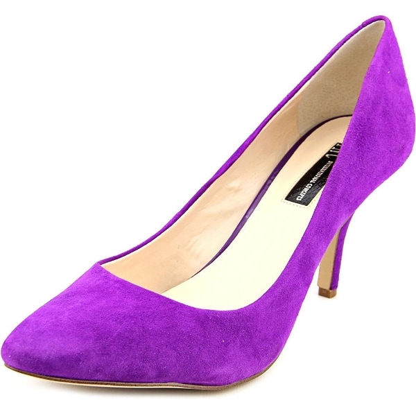 suede purple heels