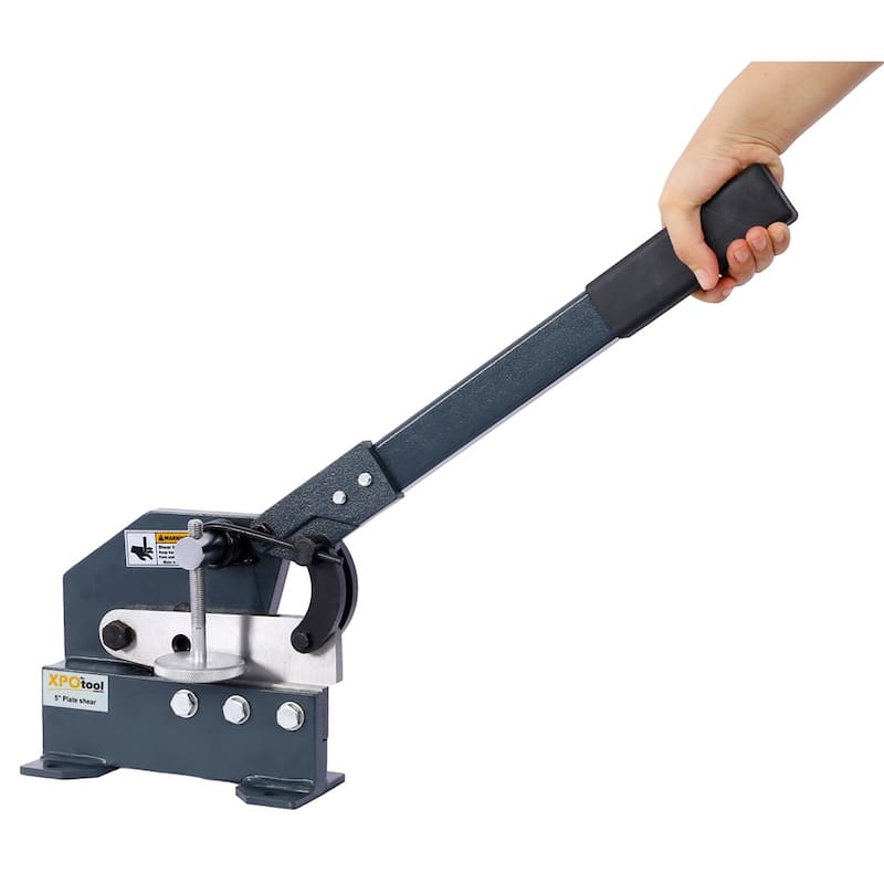 Industrial Solid Construction Mounting Type Metal Shear - Gray
