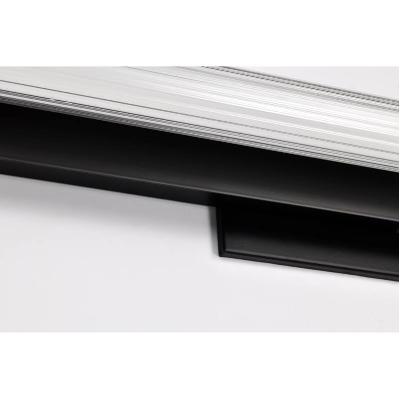 Larissa 32 Inch LED Vanity 3000K CCT Black Finish Opaque Glass