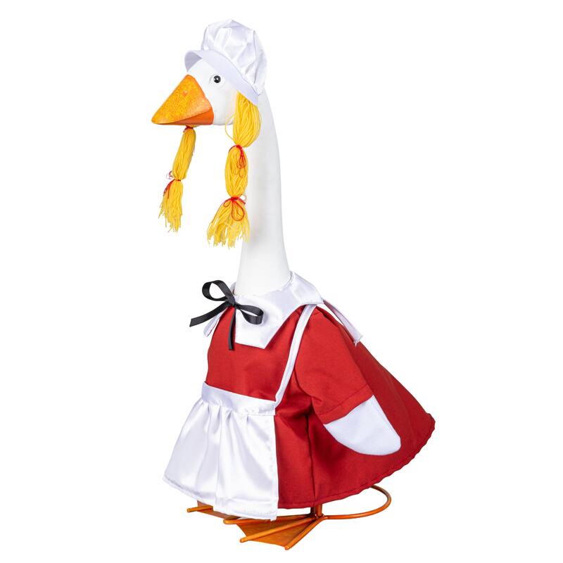 Porch Goose Outfit for Garden Statue