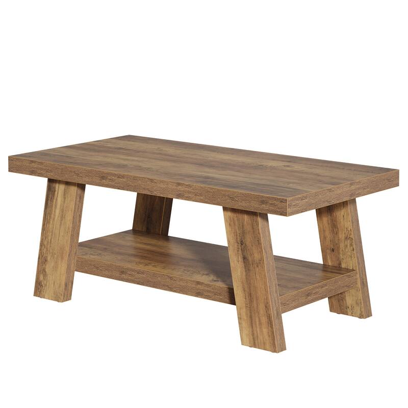 Farmhouse Coffee Table, Wood Center Table