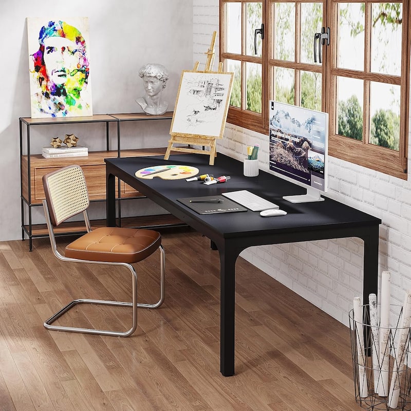 78.7" Extra Long Computer Desk/Table, Work Desk, Double Workstation Desk for Home Office