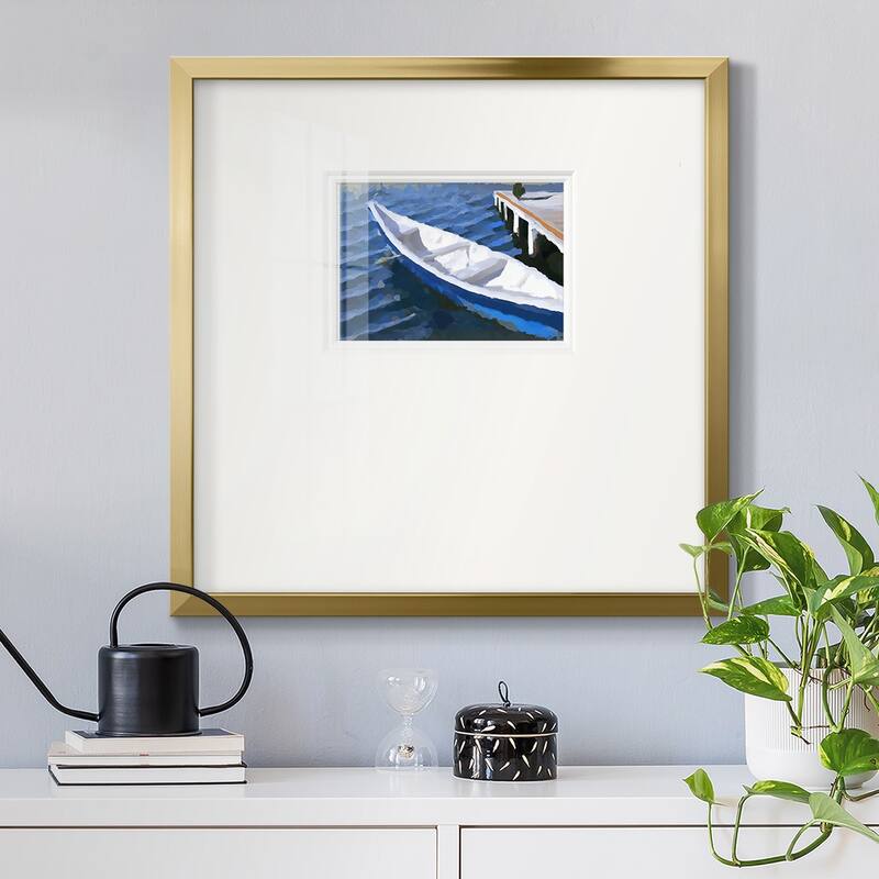 Colorful Rowboat IVPremium Framed Print