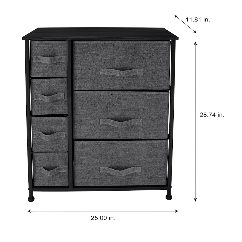 Simplify 7 Drawer Storage Dresser