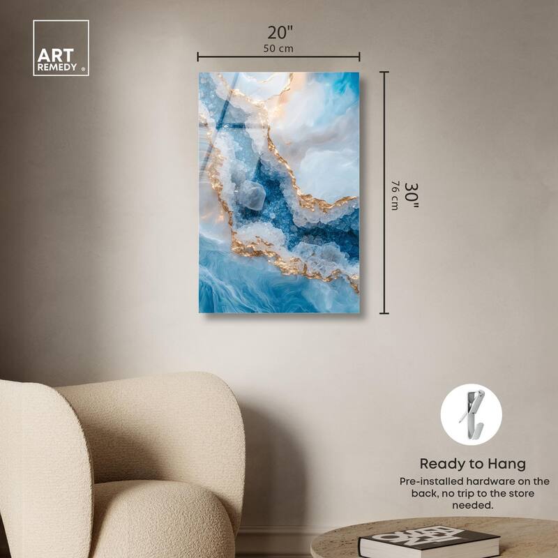 Molten Topaz I Acrylic by Art Remedy, Ready to Hang