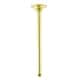 preview thumbnail 7 of 6, Kingston Brass Trimscape 10-Inch Rain Drop Ceiling Mount Shower Arm Polished Brass