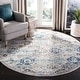 preview thumbnail 10 of 76, SAFAVIEH Madison Avery Boho Chic Distressed Area Rug 10' x 10' Round - Ivory/Aqua