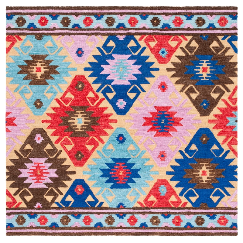 SAFAVIEH Handmade Aspen Grga Boho Tribal Wool Rug
