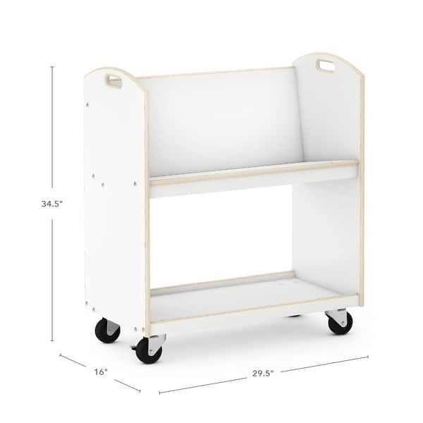dimension image slide 1 of 2, EdQ Book Cart
