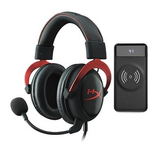 Hyperx Cloud Ii Gaming Headset Red Bundled W Wireless Battery Bank Overstock 32306453