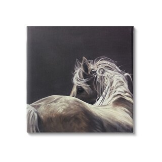 Stupell Industries Espresso Horse Portrait Canvas Wall Art Design By Petal Prints Design 36 X 48