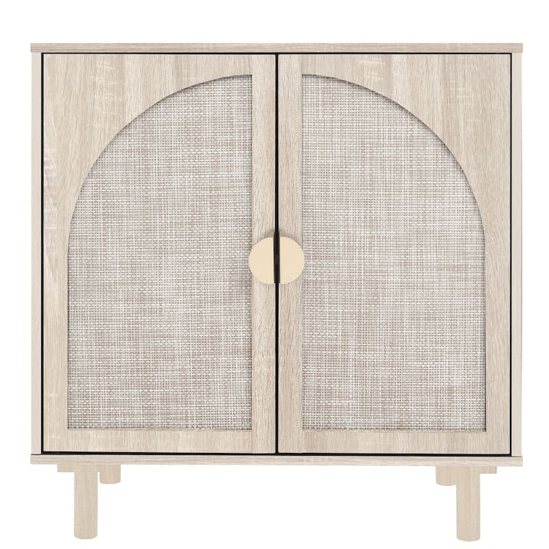 Modern 2 Door Cabinet with Adjustable Shelf