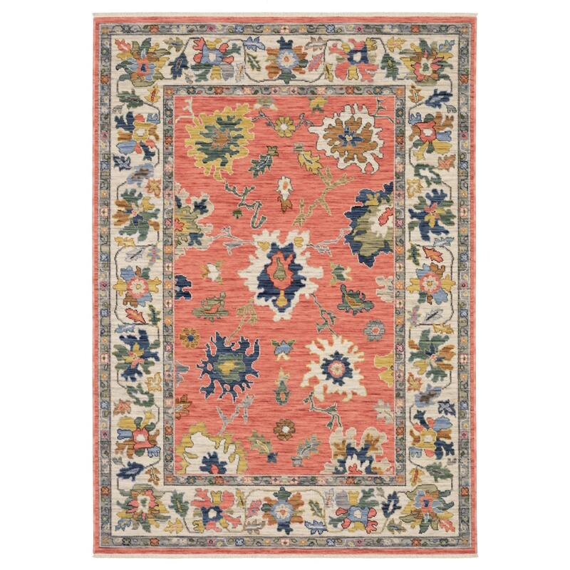 HomeRoots Oriental Traditional Rectangle Area Rug