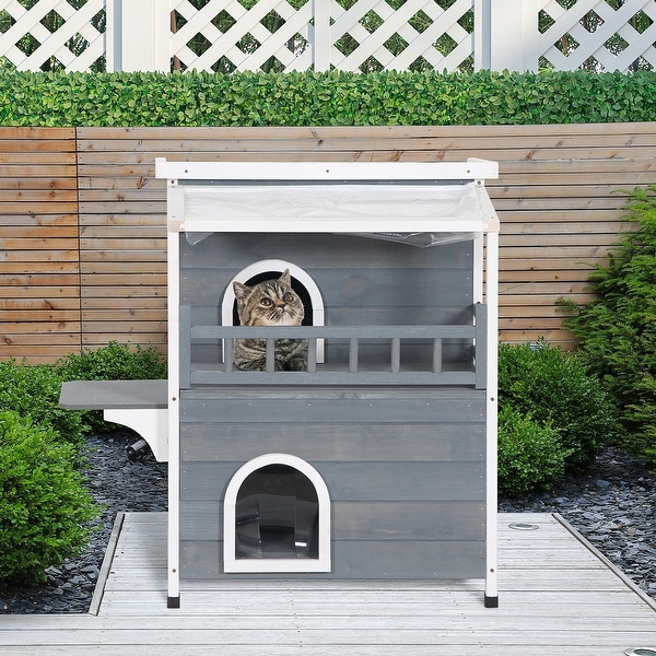 2 story cat house shop
